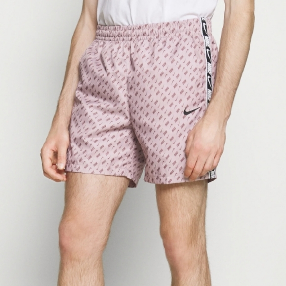 Nike Sportswear REPEAT logo lined shorts mens sz S champagne/black - Picture 8 of 10